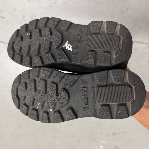 Black Timberland Boot Lace Up Sneakers Boys Size 1 - Picture 4 of 6